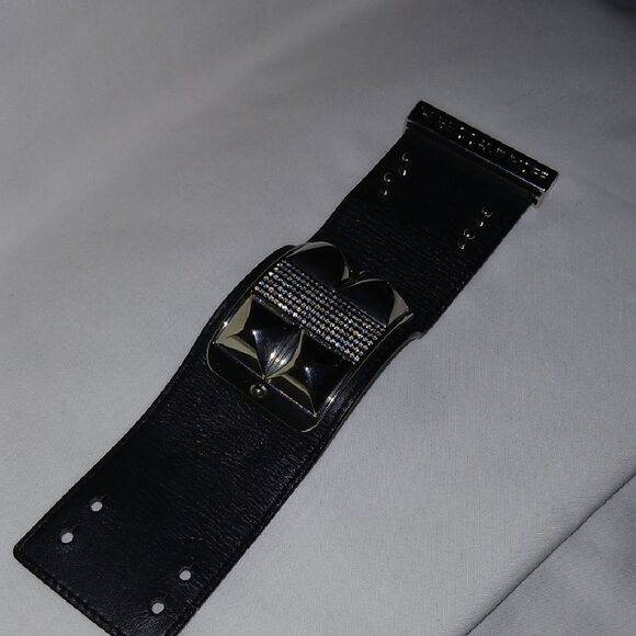 Rebecca Minkoff Black and Silver Studded Bracelet - Picture 3 of 10
